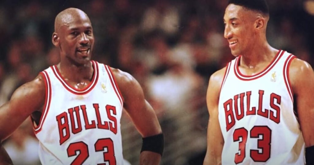 Michael Jordan and Scottie Pippen