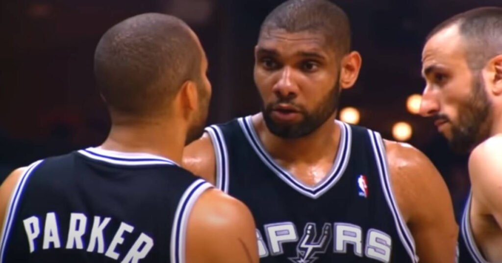 Tony Parker and Tim Duncan